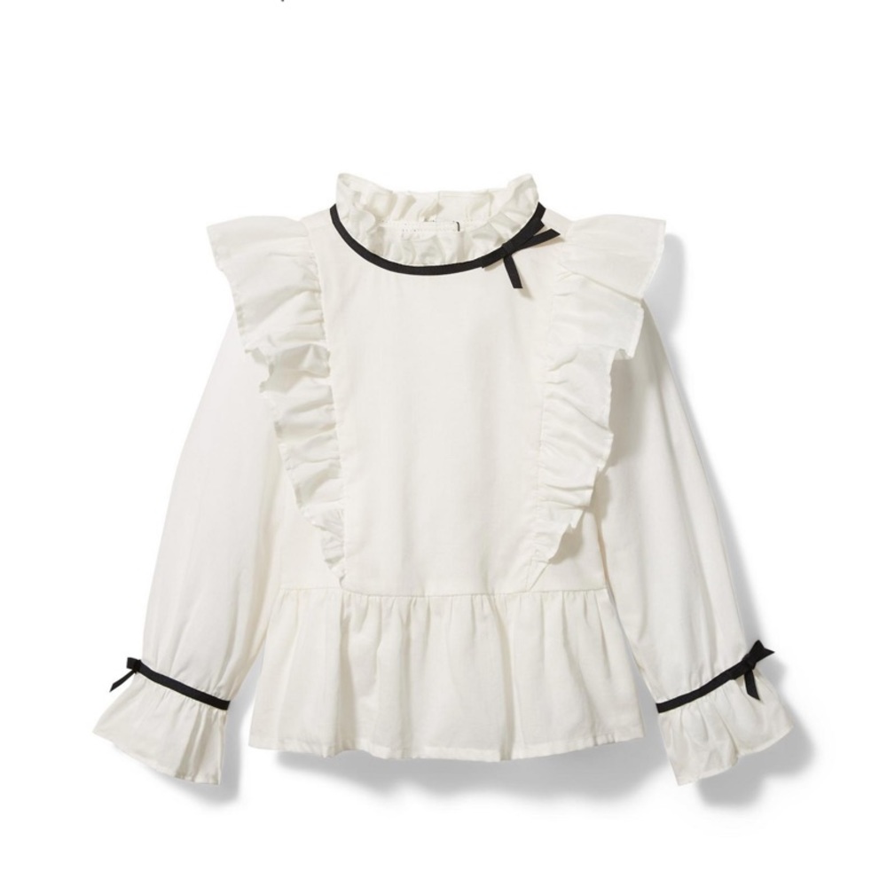 Ruffle Collar Top